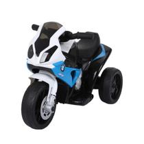 Mini Moto Elétrica Infantil Bmw S1000rr Azul Som Luz Criança