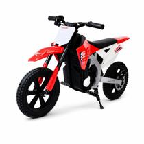 Mini Moto Elétrica Infantil Cross 24v Motinha Criança Motorizada Estilo Motocross Recarregável Apoio para Pés Descanso Lateral Menino Presente Mini Moto Elétrica Infantil Cross 24v Motinha Criança Motorizada Estilo Motocross Recarregável Apoio para Pés Descanso Lateral Menino Presente