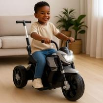 Mini Moto Elétrica Infantil Esportiva Cinza Motoca Recarregável Criança Bateria 6V 12V Motoquinha Tr Mini Moto Elétrica Infantil Esportiva Cinza Motoca Recarregável Criança Bateria 6V 12V Motoquinha Tr