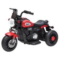 Mini Moto Elétrica Infantil Halei Bateria 6v Som Motor Luz de Led