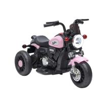 Mini Moto Elétrica Infantil Halei Rosa 6V c/ Luz, Som e Música Zippy Toys - 10547 Mini Moto Elétrica Infantil Halei Rosa 6V c/ Luz, Som e Música Zippy Toys - 10547