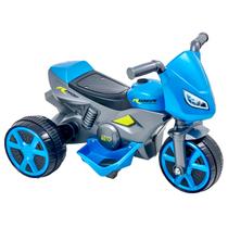 Mini Moto Elétrica Infantil Motinha Triciclo Azul Metálico Bateria 6v Recarregável Menino Mini Moto Elétrica Infantil Motinha Triciclo Azul Metálico Bateria 6v Recarregável Menino