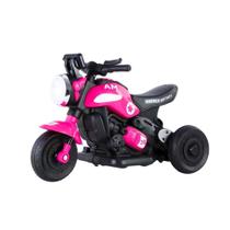 Mini Moto Elétrica Infantil Motinha Triciclo com Luz e Som Recarregável Daily Rosa