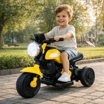 Mini Moto Elétrica Infantil Recarregável C/ Som Luz cor:Amarelovoltagem do carregador:127/220V Mini Moto Elétrica Infantil Recarregável C/ Som Luz cor:Amarelovoltagem do carregador:127/220V