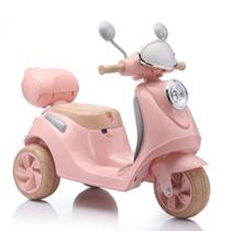 Mini Moto Elétrica Infantil Scooter 6v Rosa Retro Luz Som Música E Baú Menina Bella Mini Moto Elétrica Infantil Scooter 6v Rosa Retro Luz Som Música E Baú Menina Bella