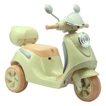 Mini Moto Elétrica Infantil Scooter 6v Verde Retro Luz Som Música e Baú Menina Bella Mini Moto Elétrica Infantil Scooter 6v Verde Retro Luz Som Música e Baú Menina Bella
