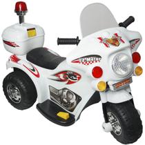 Mini Moto Elétrica Infantil Triciclo Criança Bateria 6V Importway BW002-B Branco Polícia Bivolt Mini Moto Elétrica Infantil Triciclo Criança Bateria 6V Importway BW002-B Branco Polícia Bivolt