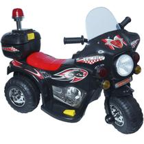 Mini Moto Elétrica Infantil Triciclo Criança Bateria 6V Importway BW002-P Preto Polícia Bivolt Mini Moto Elétrica Infantil Triciclo Criança Bateria 6V Importway BW002-P Preto Polícia Bivolt