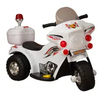 Mini Moto Elétrica Infantil Triciclo Criança Bateria 6V Importway BW002B Branco Polícia Bivolt Mini Moto Elétrica Infantil Triciclo Criança Bateria 6V Importway BW002B Branco Polícia Bivolt