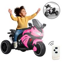 Mini Moto Elétrica Infantil Triciclo Motinha Passeio Brinquedo Bateria 6v Controle Remoto