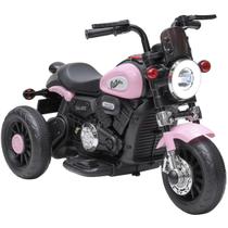 Mini Moto Eletrica Infantil Zippy Toys Harley Tracker 6V Rosa