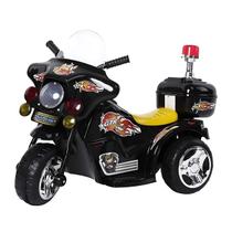 Mini moto eletrica policia 6v preto (bw006)- importway