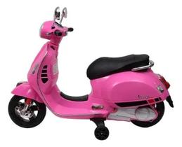 Mini Moto Elétrica Rosa 12V Primavera - Vespa Mn24131