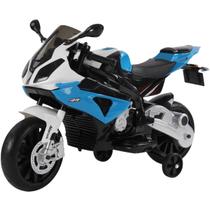 Mini Moto Elétrica Triciclo Criança Infantil Bateria 12V Bmw S1000 RR Azul Luz Som Importway Bw-179 Mini Moto Elétrica Triciclo Criança Infantil Bateria 12V Bmw S1000 RR Azul Luz Som Importway Bw-179
