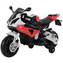Mini Moto Elétrica Triciclo Criança Infantil Bateria 12V Bmw S1000 RR Vermelho Luz Importway Bw-179