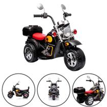 Mini Moto Elétrica Triciclo Infantil Bau Com Bateria 6v Recarregável Preto - Feheros Shop