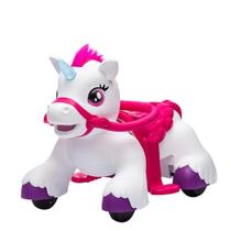 Mini Moto Elétrica Unicórnio Infantil Rosa com Cela Confortável Carrinho com Rodinhas de Estabilidade Mini Moto Elétrica Unicórnio Infantil Rosa com Cela Confortável Carrinho com Rodinhas de Estabilidade