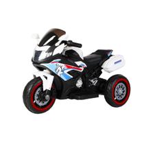 Mini Moto Esportiva Elétrica - Branca