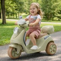 Mini Moto Infantil Elétrica Bella Clássica Lambreta 6 volts Luz e Som