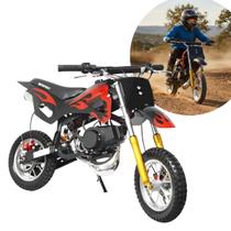 Mini Moto Infantil Gasolina 2 Tempos 49CC Cross Trilha Off Road Preta Importway Iwmv001 Pt Dirt