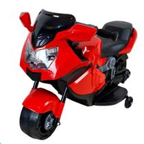 Mini Moto Infantil Vermelho Motinha de Brinquedo Elétrica 6v Com Carregador Bivolt P/ Crianças 2 a 6 Anos Com Luzes Farol LED e Buzina - Duarte Mota