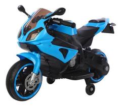 Mini Moto Moto Elétrica Infantil 6V Bw127 Azul