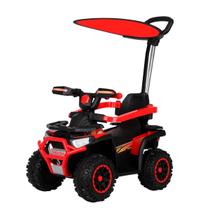 Mini Moto Quadriciclo Bateria 6v Com Cobertura E Empurrador