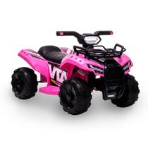 Mini Moto Quadriciclo Elétrico Menina Menino Infantil 6v 4x4 Rosa