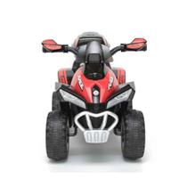 Mini Moto Quadriciclo Infantil Elétrico com Farol e Buzina Vermelho