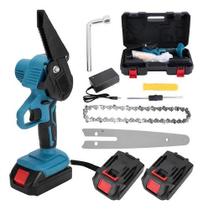 Mini Moto Serra Elétrica 6 Polegadas Com Duas Baterias 1200w