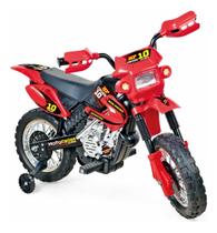 Mini motocross vermelha elétrica motinha infantil playduo - XPLAST
