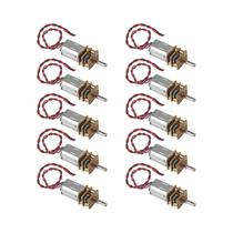 Mini Motor De Engrenagem N20 10pcs DC 3V-6V De Baixa Velocidade Com Caixa De Engrenagem Totalmente