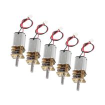 Mini Motor De Engrenagem N20 5PCS DC 3V-6V De Baixa Velocidade Totalmente Metálico Para Carro DIY