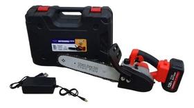 Mini Motossera Com Bateria Recarregável 12 E Maleta Portátil