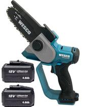 Mini Motosserra Brushless 2 Bateria 4ah 18v Wesco Ws8305.9 Mini Motosserra Brushless 2 Bateria 4ah 18v Wesco Ws8305.9