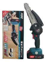 Mini Motosserra Eletrica 36v Leve E Portátil 4 C/ 6 Polegada