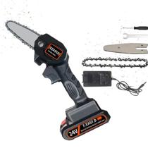 Mini motosserra elétrica Bateria de motosserra elétrica Podador de motosserra 24v