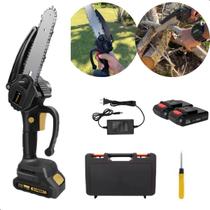 Mini Motosserra Elétrica Serra Portátil Bateria 21V Recarregável Poda galhos BOM-9102 Mini Motosserra Elétrica Serra Portátil Bateria 21V Recarregável Poda galhos BOM-9102