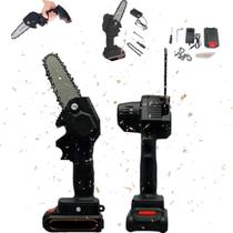 Mini Motosserra para Cortes Rápidos Leve e Recarregável