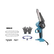 Mini Motosserra Sem Fio 18V 21V Motor Poderoso Cortador De Toras Elétrico Portátil Ferramenta Koopa