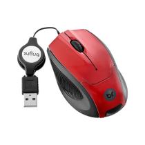 Mini Mouse Bright 0101 Fio Retrátil Usb 1000 Dpi - 0101 Vermelho Mini Mouse Bright 0101 Fio Retrátil Usb 1000 Dpi - 0101 Vermelho