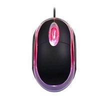 Mini Mouse Óptico com Fio USB LED Comfort Grip Plug and Play - QG DOS PRODUTOS