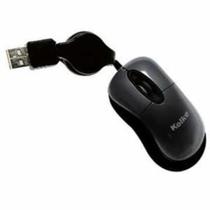 Mini Mouse Óptico Retrátil USB Kolke KM-107 Preto