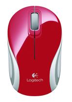 Mini mouse sem fio Logitech M187 Vermelho