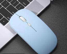 Mini mouse sem fio para tablet PC com mouse pad azul