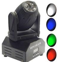 Mini Moving Beam 12W 1 LED RGBW 3W Iluminação Profissional DMX Balada Festa DJ Display Bivolt