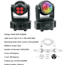 Mini moving doble 40w st-m001 showtech