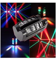 Mini Moving Spider Beam Led Osram Cree Rgbw Dmx - ad