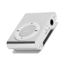Mini MP3 Player Com Clip De Fixacao Entrada Cartao Micro SD Musica De Bolso Portatil Prateado Mini MP3 Player Com Clip De Fixacao Entrada Cartao Micro SD Musica De Bolso Portatil Prateado