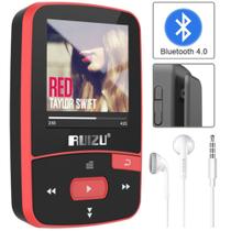 Mini MP3 Player RUIZU X50 8GB Bluetooth Clip Esportes Fitness Corrida Pedômetro Rádio Fm Fone de Ouvido